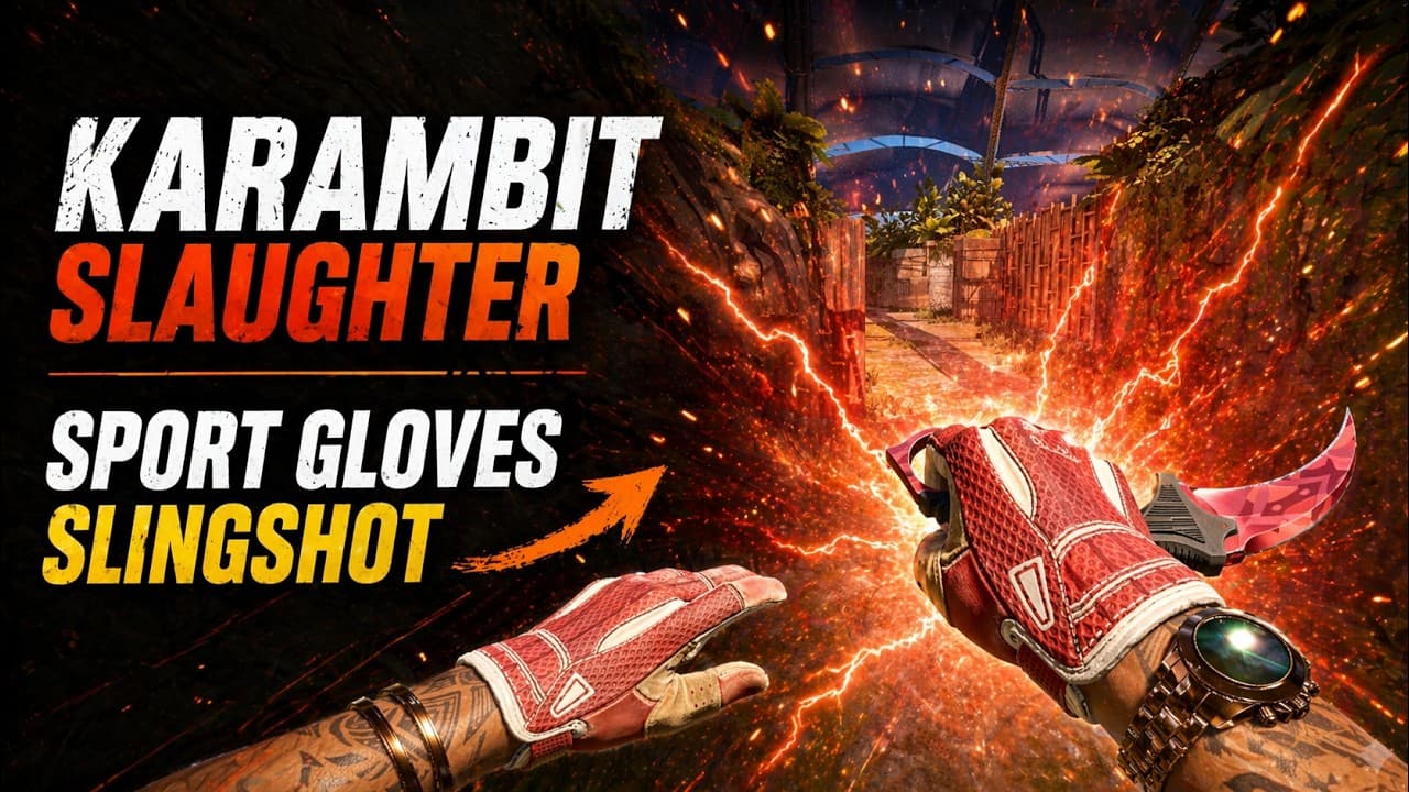 ★ Karambit | Slaughter + ★ Sport Gloves | Slingshot